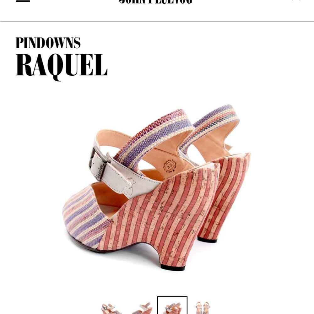 John Fluevog Raquel Pindowns Size 8 - Picture 10 of 12
